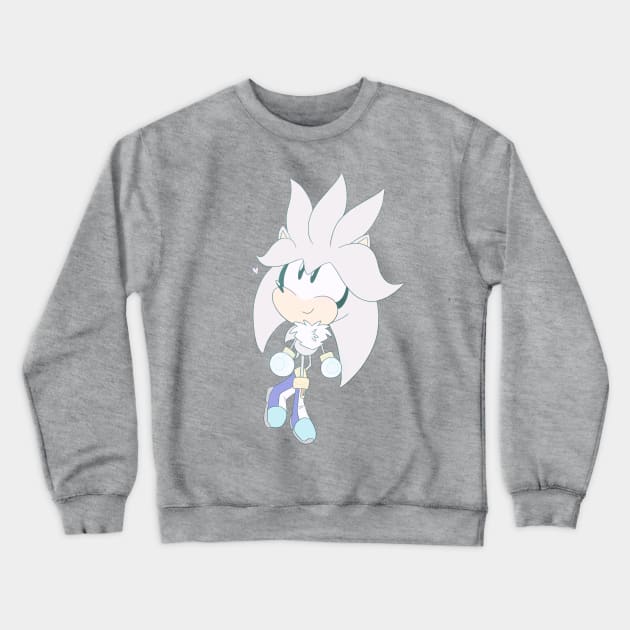 Classic Silver Crewneck Sweatshirt by SpookytheKitty2001